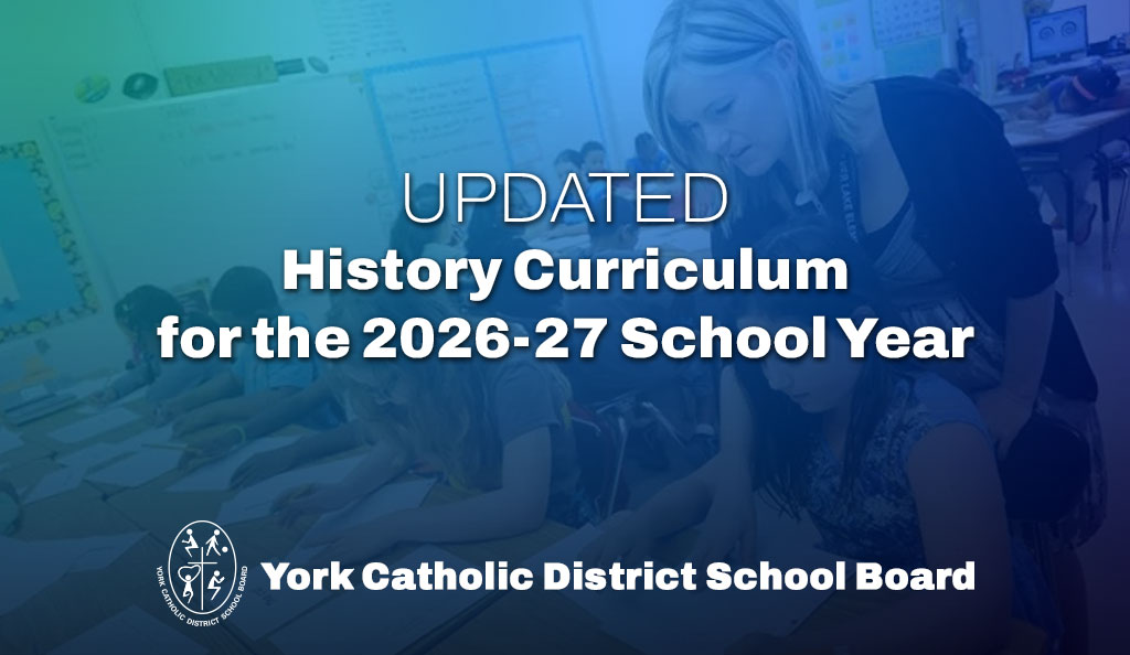 Updated History Curriculum for the 2026-27 School Year